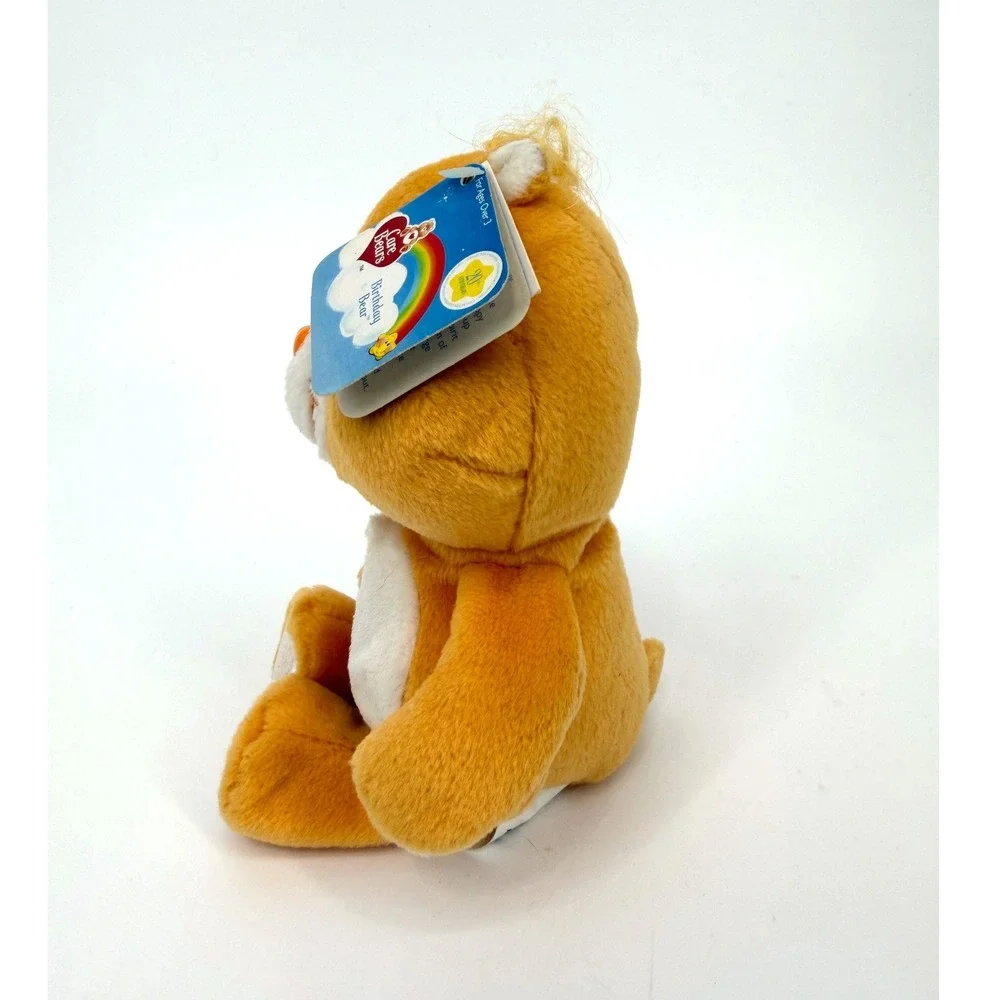 Care Bears 2002 Birthday Bear 20th Anniversary Plush Orange Cupcake Carlton Card